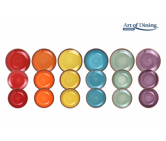 SERVICIU  MASA CERAMICA 18PCS, AQUARELLE, ART OF DINING BY
