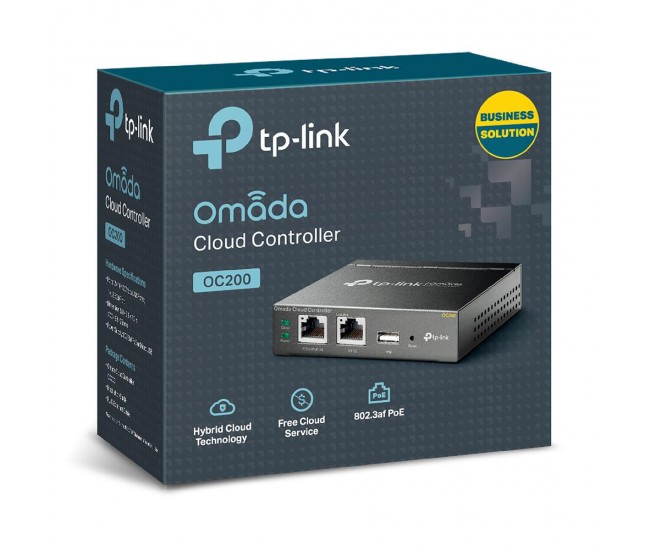 Tp-Link Omada Cloud Controller, OC200; Interface: 2 × 10/100Mbps Ethernet