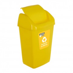 ﻿COS GUNOI CAPAC BATANT, RECICLARE ECO 35 L, GALBEN ,