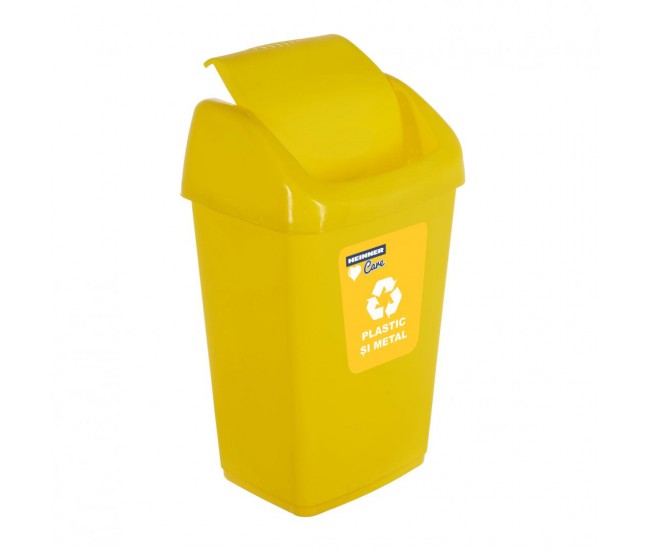 ﻿COS GUNOI CAPAC BATANT, RECICLARE ECO 35 L, GALBEN ,