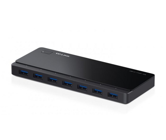 Hub USB TP-Link, UH700, 7 porturi, USB 3.0, adapter 12