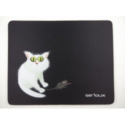 Mouse pad Serioux, model Cat and mice, MSP02, suprafata textila, Mouse pad Serioux, model Cat and mice, MSP02, suprafata textila,