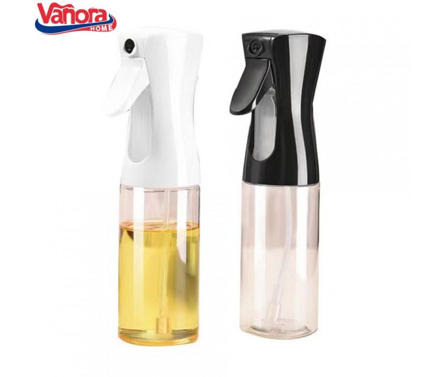 SET 2 STICLE CU PULVERIZATOR ULEI/OTET 200 ML, ALB SI
