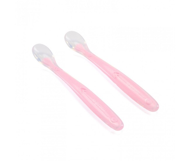 Set 2 lingurite silicon , roz, U-Grow