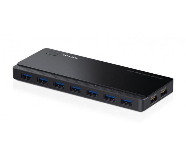 Hub USB TP-Link, UH720, 7 porturi USB 3.0, 2 porturi