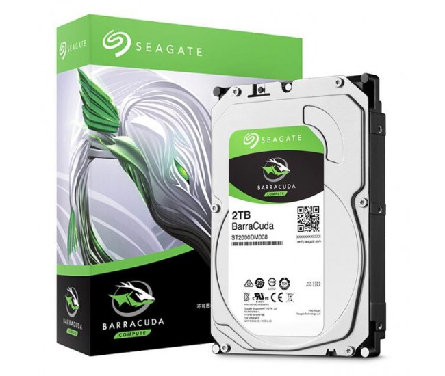 HDD Seagate Barracuda, 2TB, 7200RPM, SATA III