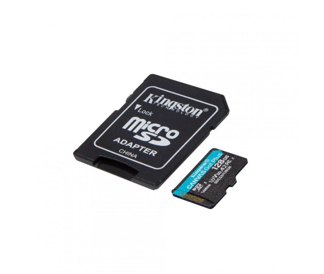 Card de Memorie MicroSD Kingston Canvas GO Plus, 256GB, Adaptor