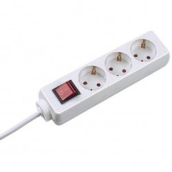 Prelungitor Bachmann, 3 prize, 3m, Tip Schuko, indicator optic, intrerupator,