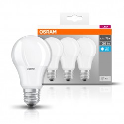 Set 3 becuri Led Osram, E27, 10,5W, 1055 lumeni, lumina