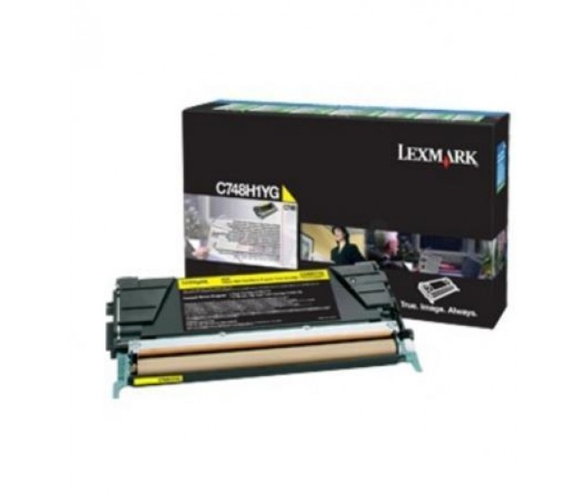 Toner Lexmark C748H3YG, yellow, 10 k, C748de , C748dte ,