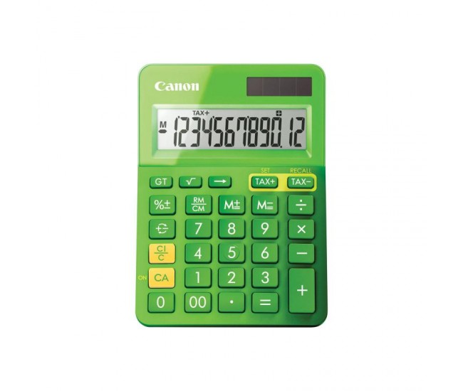 Calculator birou Canon LS123KGR verde, 12 digiti, ribbon, display LCD,