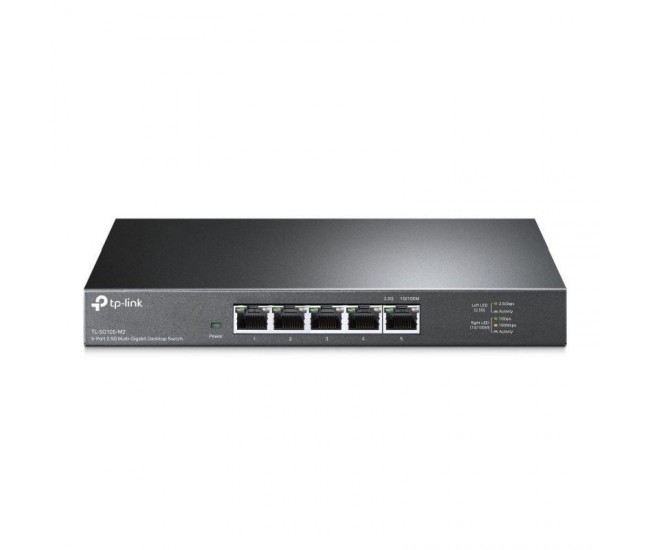 Switch TP-Link TL-SG105-M2, 5 porturi 2.5G , Desktop, 5× 100Mbps/1Gbps/2.5Gbp