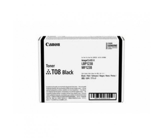 Toner Canon CRG-T08 black, 11k pagini, pentru i-SENSYS X 1238.