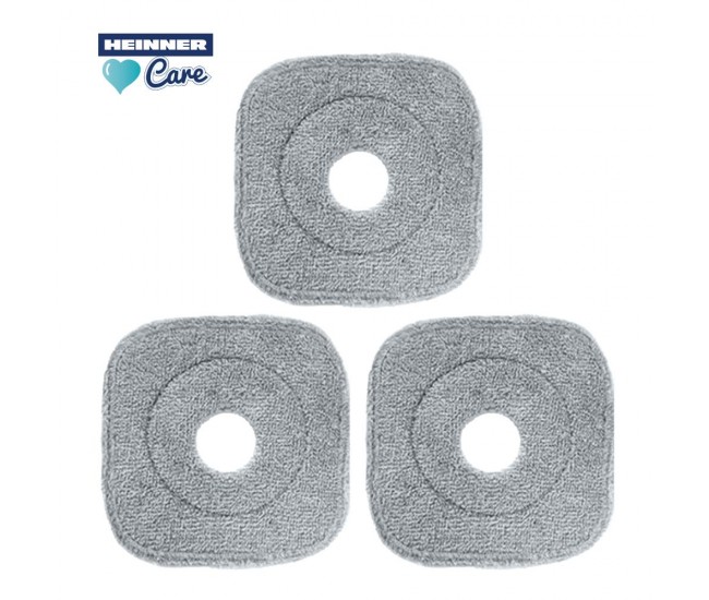 SET TREI REZERVE CURATENIE MOP PLAT MEGA CLEAN 360, HEINNER