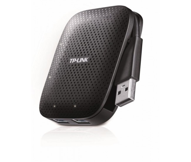 Hub USB TP-Link, UH400, 4 porturi, USB 3.0, negru