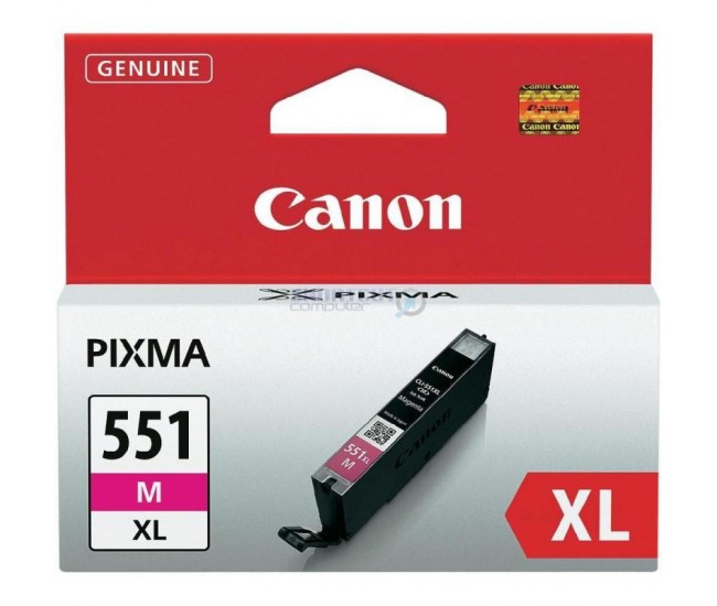 Cartus cerneala Canon CLI-551XL, magenta, capacitate 11ml, pentru Canon Pixma