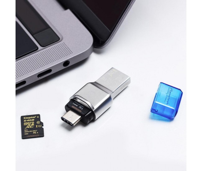 Card reader Kingston, USB 3.1 - A/C, FCR-ML3C, carduri suportate: