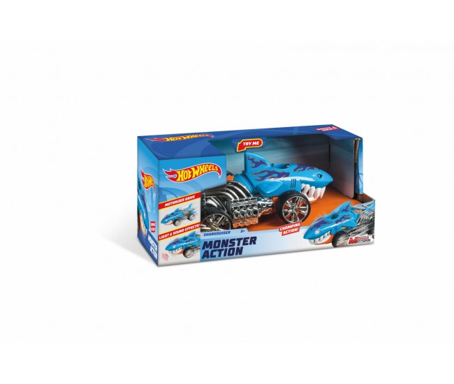 Mașinuță cu sunete și lumini Hot Wheels Sharkruiser