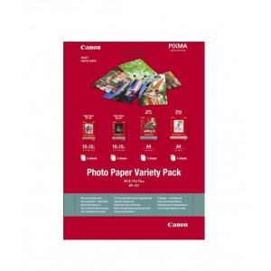 Hartie foto Canon VP-101S Variety Pack, dimensiune 10x15cm, greutate 200g/m2,