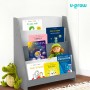 Raft depozitare carti, gri, MDF, U-Grow