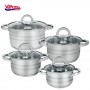 SET GATIT DIN INOX 8 PIESE, MEDINA, VANORA HOME