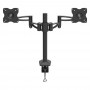 BARKAN Dual Monitor Desk Mount, Black, 5 Movement -Vertical adjustment,