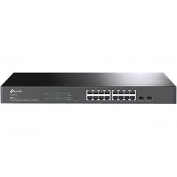 Switch TP-Link TL-SG2218, 16 porturi Gigabit, 2 Gigabit SFP, Fanless,