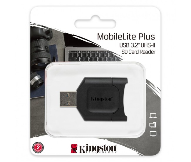 Card reader Kingston, USB 3.2 Gen1, Connector: USB-A, UHS-II Class,