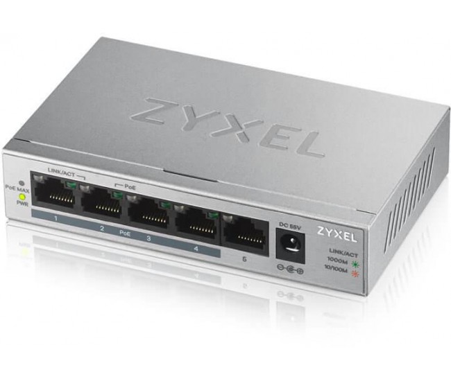 Switch Zyxel GS1005-HP, 5 Port, 10/100/1000 Mbps