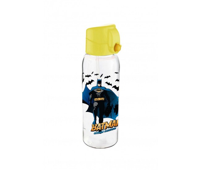 """Batman Water Bottle with Straw and Lock, 500 ml Size:
