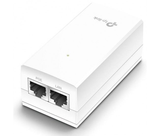 TP-Link, GB 48VDC PASSIVE POE ADAPTER, 2 x 10/100/1000Mbps RJ45