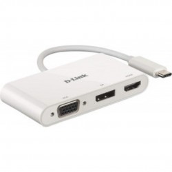D-Link 3-in-1 USB-C Hub with HDMI, VGA and DisplayPort DUB-V310,