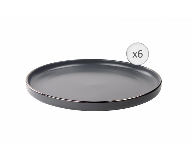 SET 6 FARFURII INTINSE, CERAMICA 27 CM, CALYPSO, ART OF