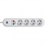 Prelungitor Bachmann, 4 prize, 1.5m, Tip Schuko, protectie la supratensiune,