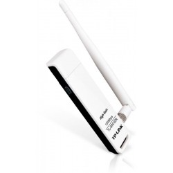 Adaptor wireless TP-Link, N150 HIGH GAIN, USB2.0, antena detasabila 4dBi,