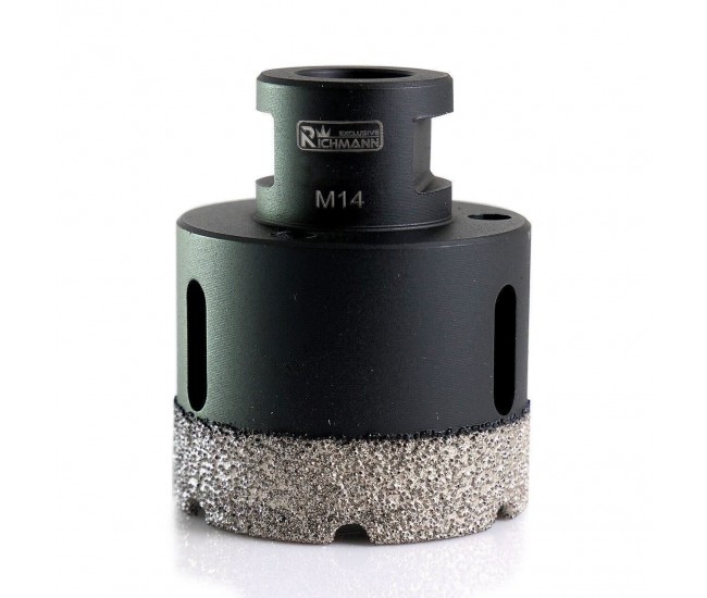 Carota diamantata, vacuum brazed, M14, 82 mm, Richmann Exclusive