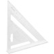 Echer tamplar/dulgher, aluminiu, triunghiular, cu picior, 180x4 mm, Richmann