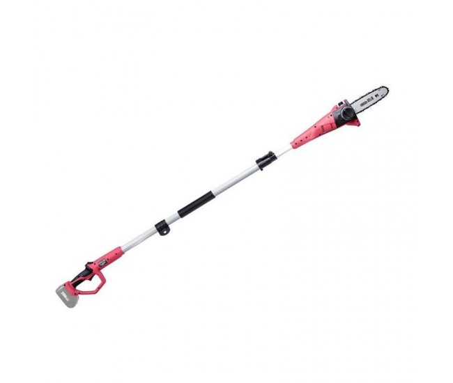 Drujba electrica pentru crengi cu maner telescopic, 20 V Li-Ion, cu acumulator 4 Ah, incarcator, Worcraft