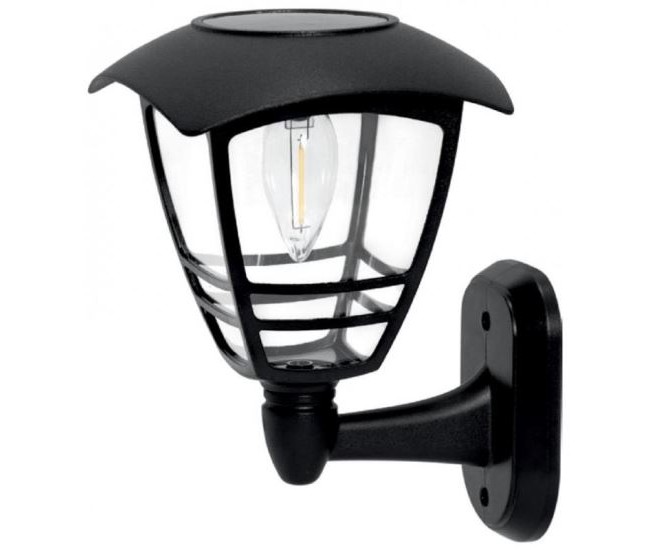 Lampa solara pentru gradina, de perete, 1 bec, 14x15x21 cm