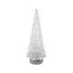 Decoratiune Craciun, brad luminos, LED multicolor, PE, 3xAAA, 10.5x30 cm