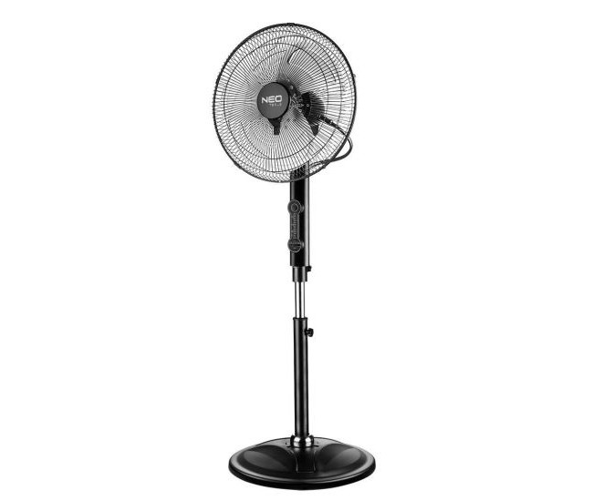 Ventilator cu picior, 80 W, telecomanda, 3 viteze, 45 cm, NEO 