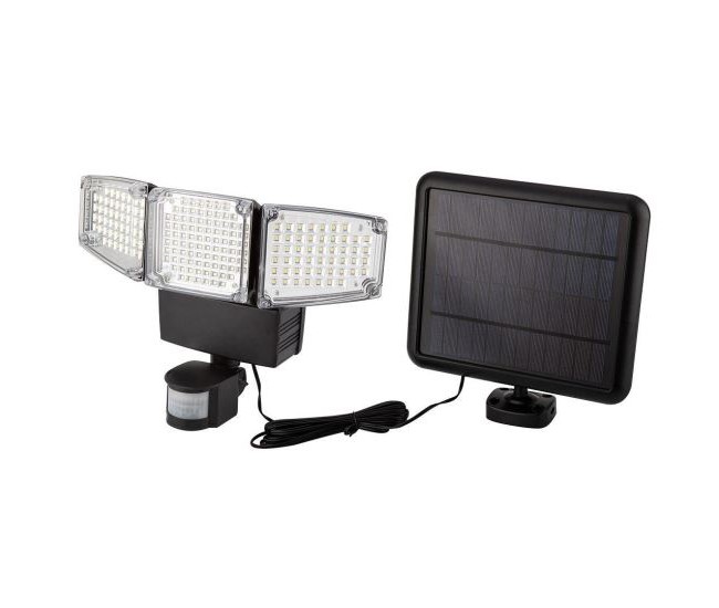 Lampa solara de perete, LED, senzor miscare, 2 moduri iluminare, 10 W, 1000 lm, IP65, NEO 