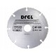 Disc diamantat segmentat, lemn, taiere uscata, 125 mm/22.2 mm, Drel
