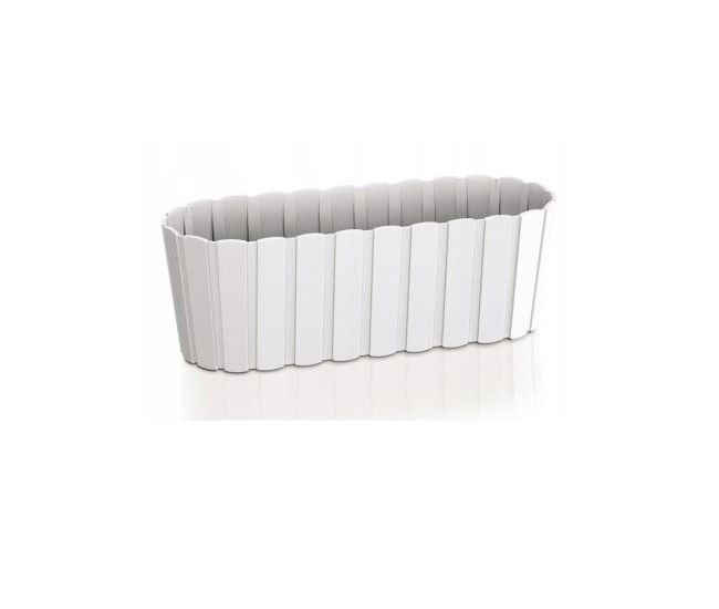 Jardiniera decorativa, alb, 4.9 L, 38.3x14.4x13 cm, Boardee Case 