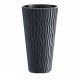 Ghiveci decorativ de flori, rotund, inalt, antracit, 18/45 L, 39x70.8 cm, Sandy Slim 