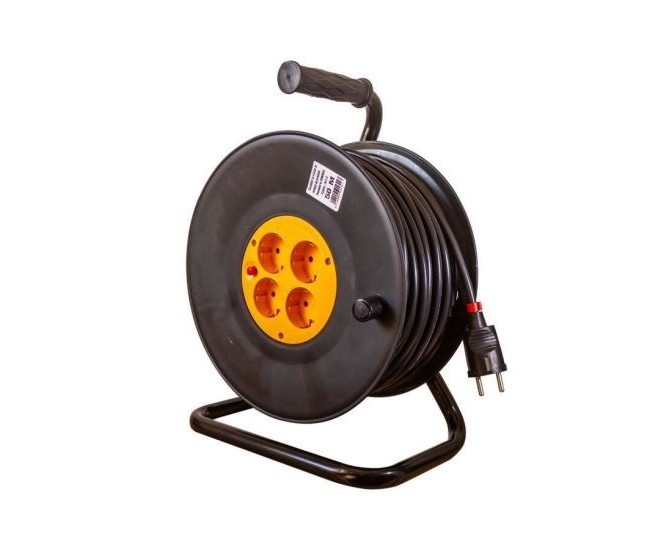 Prelungitor electric industrial, pe tambur, 3x1.5 mm², IP20, 25 m, Gelux