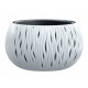 Ghiveci decorativ de flori, rotund, alb, 29x19.5 cm, Sandy Bowl