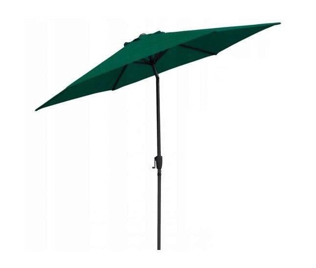 Umbrela gradina/terasa, cu inclinatie, verde, 300 cm