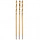 Burghiu pentru metal, nitrura de titan, 3 buc, 1.5 mm, Jufisto