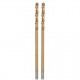 Burghiu pentru metal, nitrura de titan, 2 buc, 4.5 mm, Jufisto